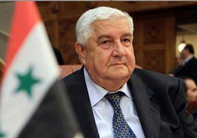 وليد المعلم وزير خارجية سوريا